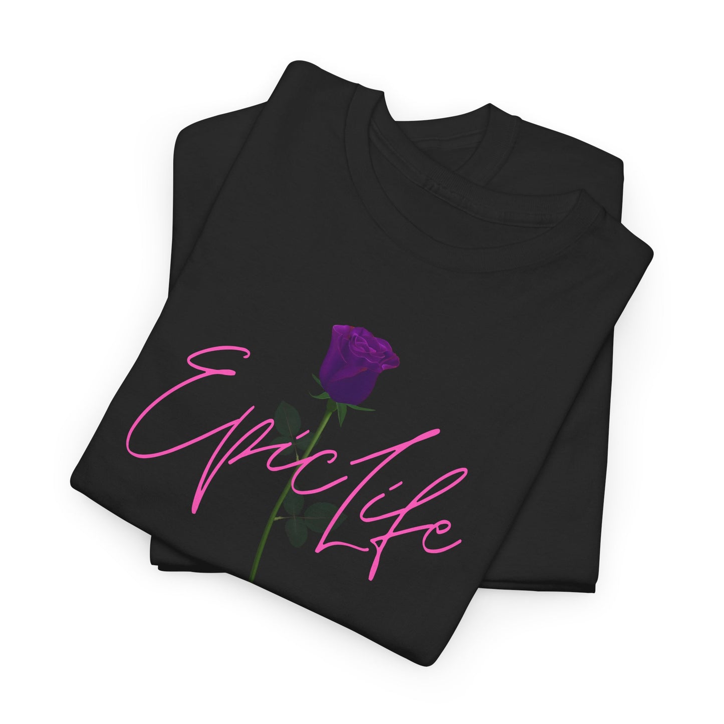 EpicLife Purple Rose Pink Unisex Heavy Cotton Tee