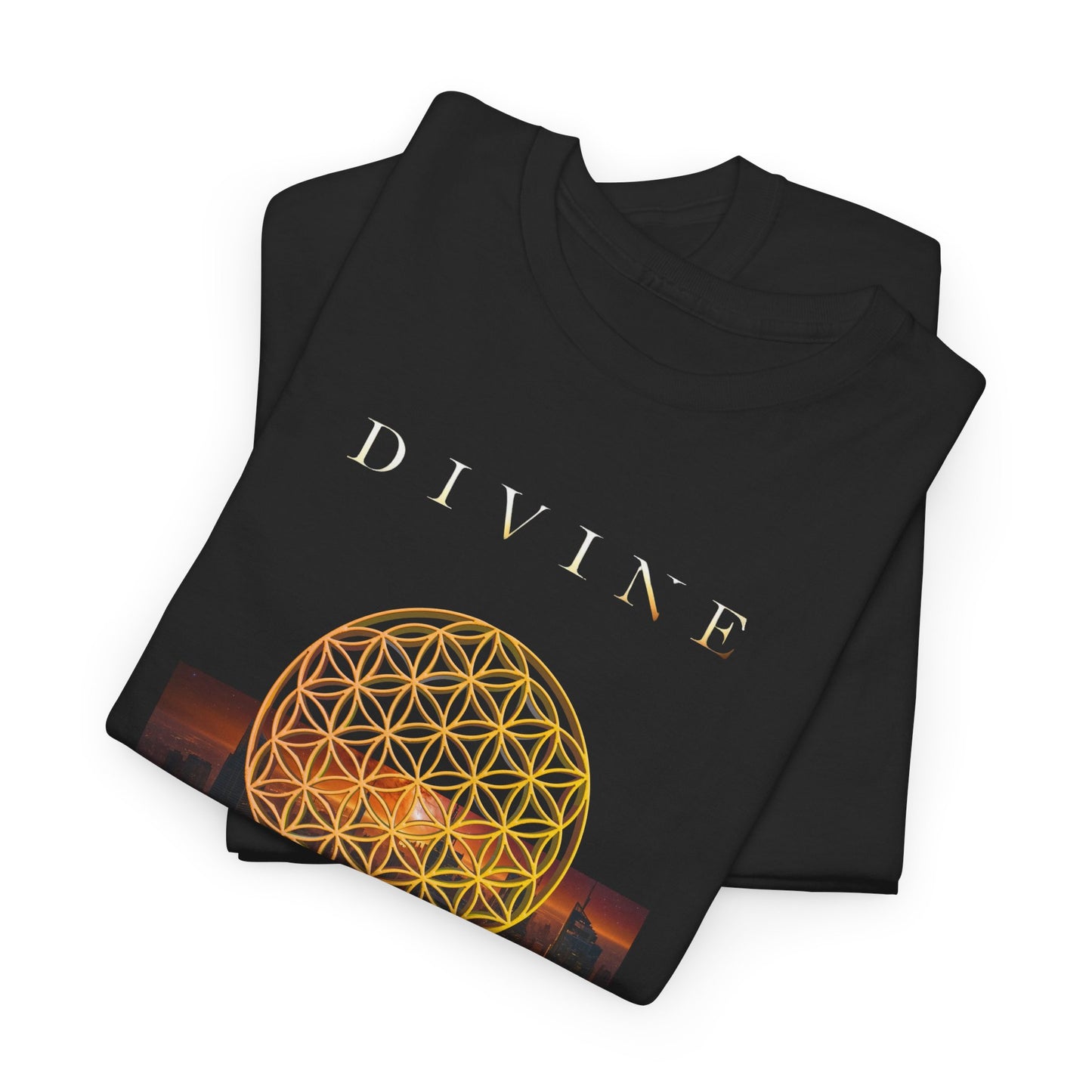 EpicLife Divine Flower of Life Unisex Heavy Cotton Tee