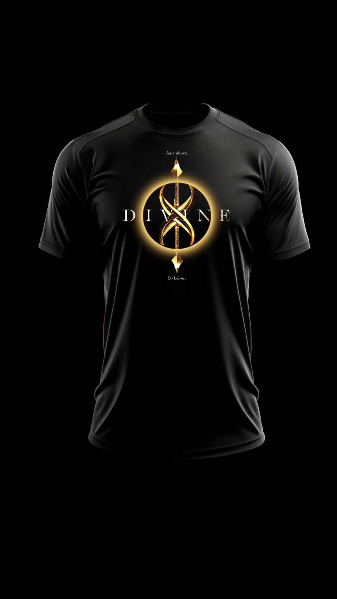 EpicLife Divine Gold Symbol As Above So Below Unisex Heavy Cotton Tee