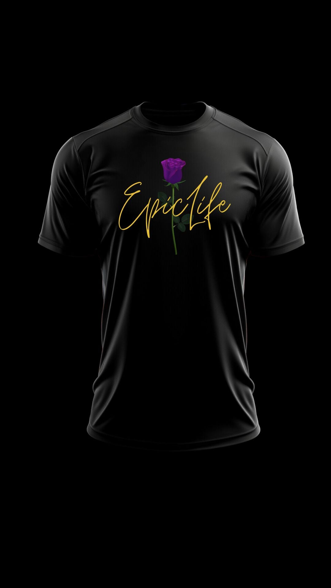 EpicLife Purple Rose Yellow Unisex Heavy Cotton Tee