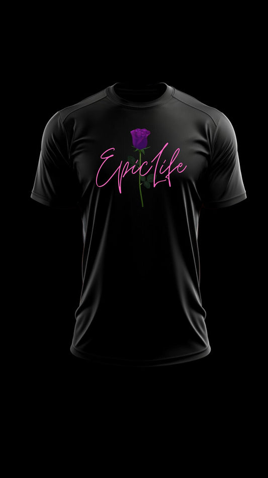 EpicLife Purple Rose Pink Unisex Heavy Cotton Tee