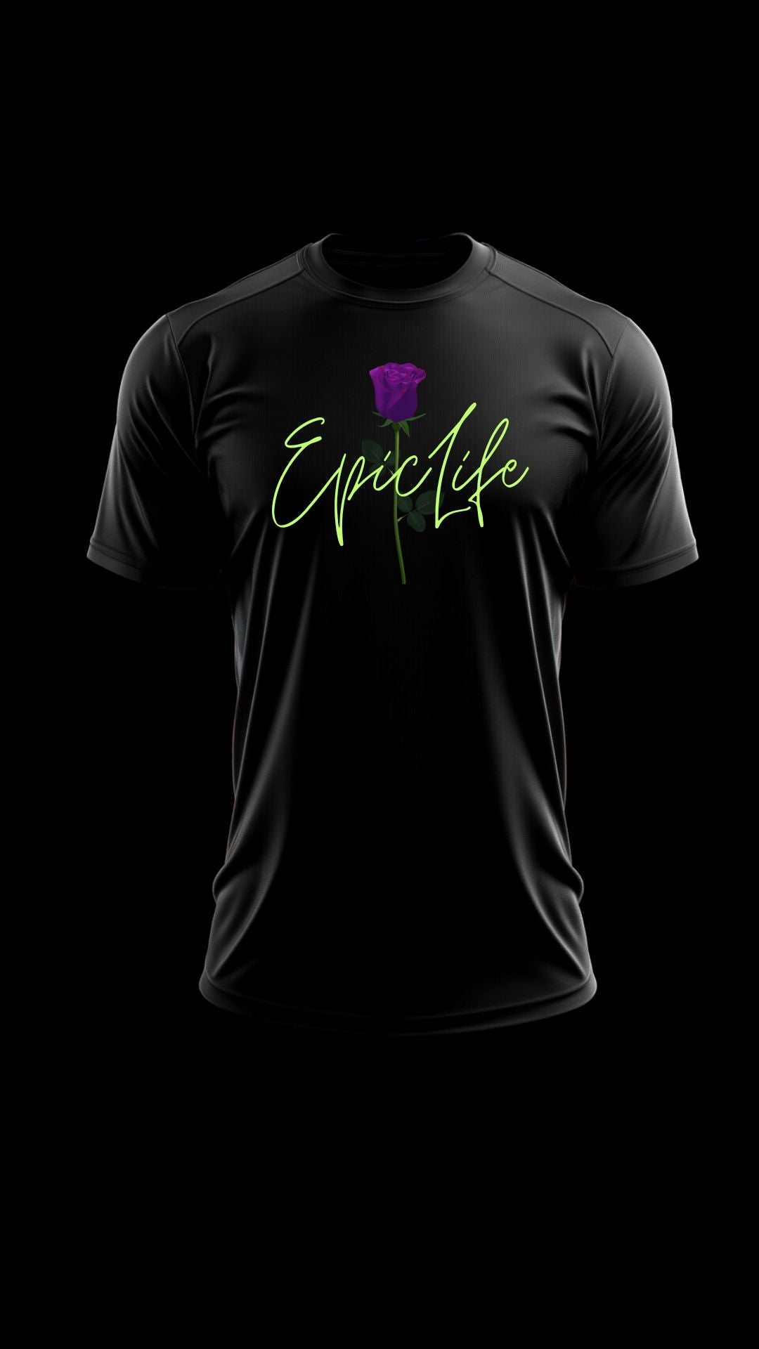 EpicLife Purple Rose Lime Green Unisex Heavy Cotton Tee