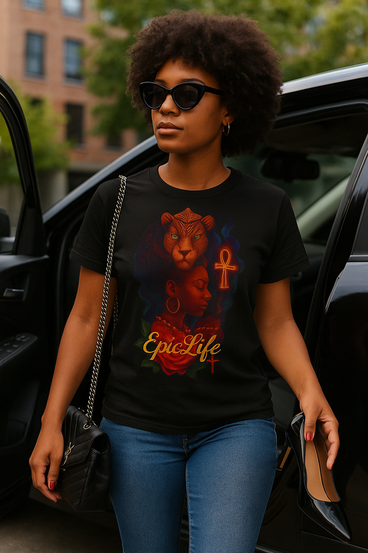 Sacred Sight Tee – Crowned with Ankh Energy T-Shirt – Vibrant Graphic Tee for Bold Souls