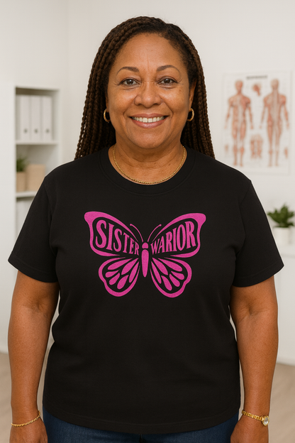 Sister Warrior Butterfly Tee, Empowerment T-Shirt, Gift for Sisters, Women’s Inspirational Shirt, Butterfly Graphic Tee, Motivational [...]