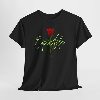 EpicLife Rose Lime Green Unisex Heavy Cotton Tee