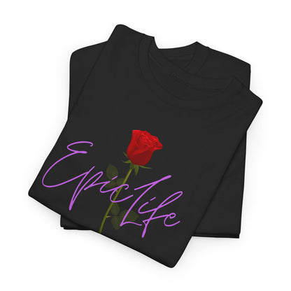 EpicLife Rose light Purple Unisex Heavy Cotton Tee