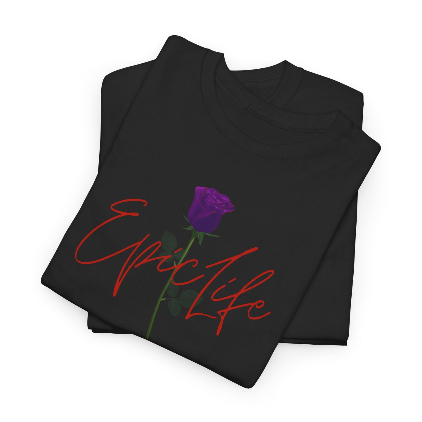 EpicLife Purple Rose Red Unisex Heavy Cotton Tee